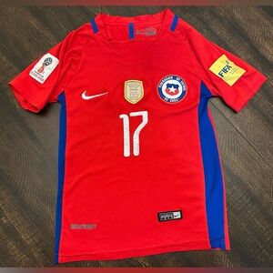 Nike Chile 2018 Home Youth Jersey #17 Gary Medel-Size 10